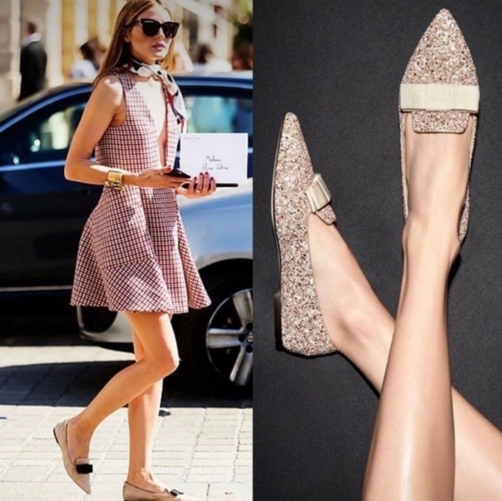 Jimmy Choo Elegant Glitter Loafers